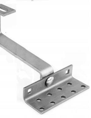 Rozsdamentes, két ponton állítható tetőkampó